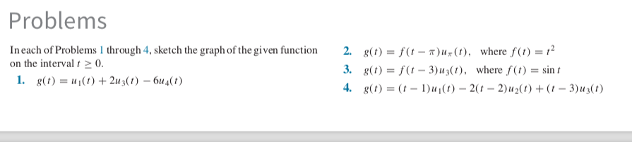 Solved In each of Problems 5 through 8: a. Sketch the graph | Chegg.com