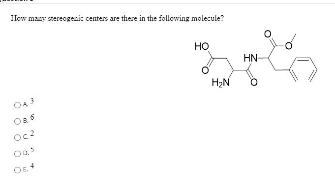 Solved How Many Stereogenic Centers Are There In The