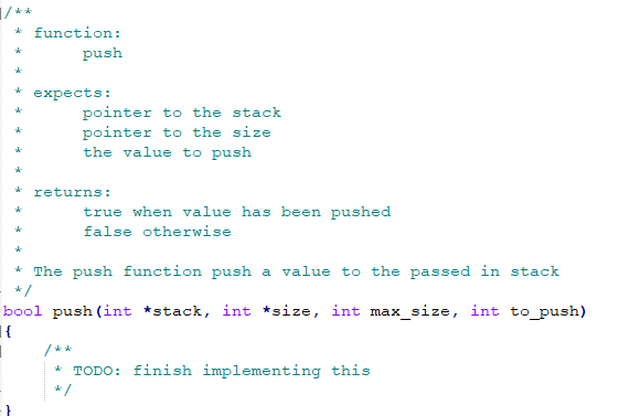 Solved /** function: pop * * * * * * expects: pointer to the | Chegg.com