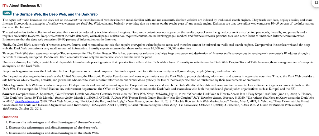 Solved Discuss the advantages and disadvantages of the | Chegg.com