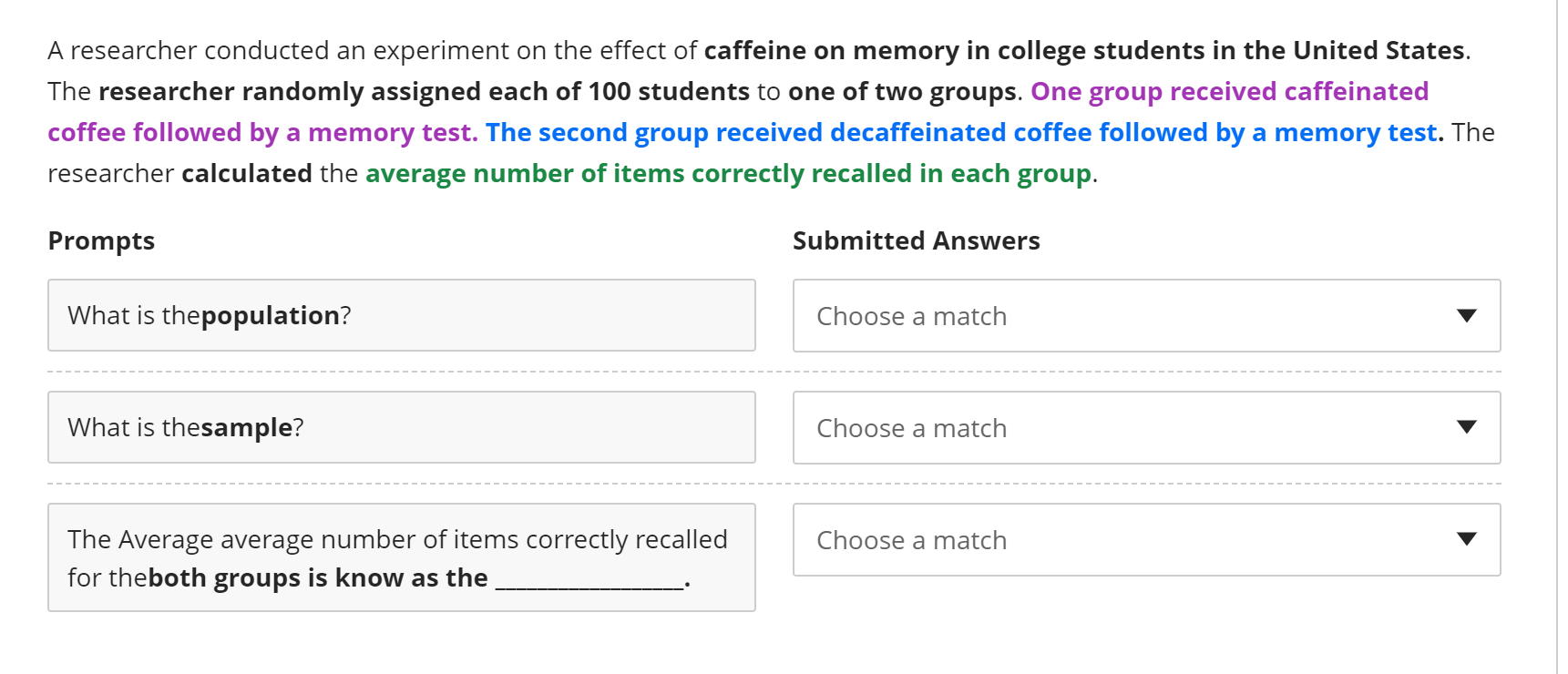 Solved A researcher conducted an experiment on the effect of | Chegg.com