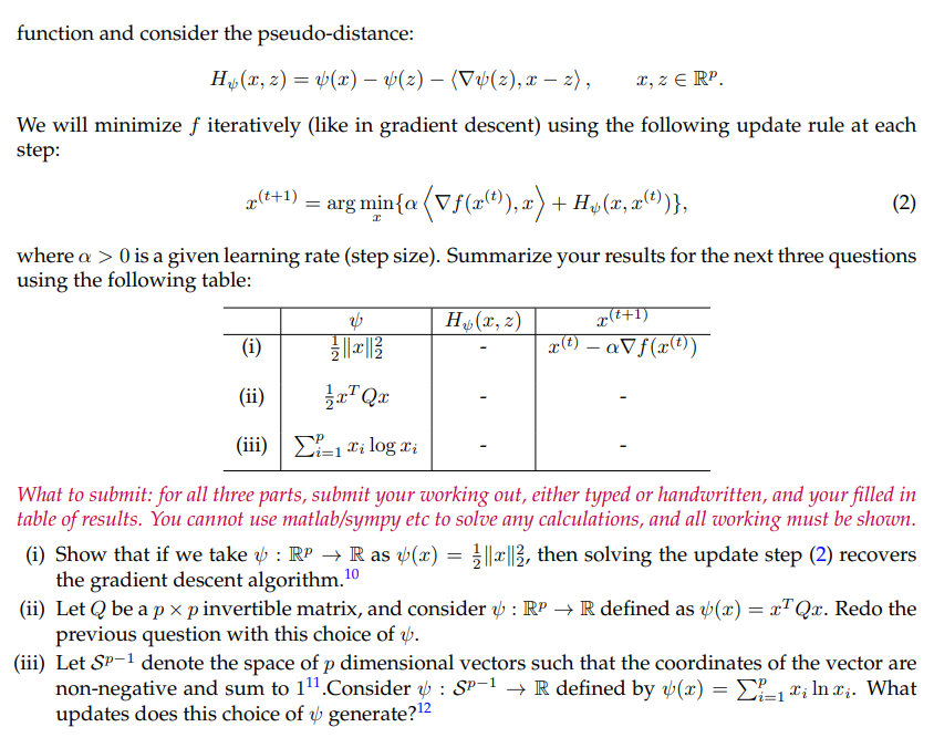 Solved (b) (Iterative Optimization) Gradient-based | Chegg.com | Chegg.com