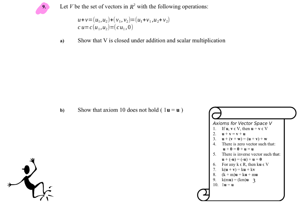 Solved 9 Let V Be The Set Of Vectors In R With The Foll Chegg Com