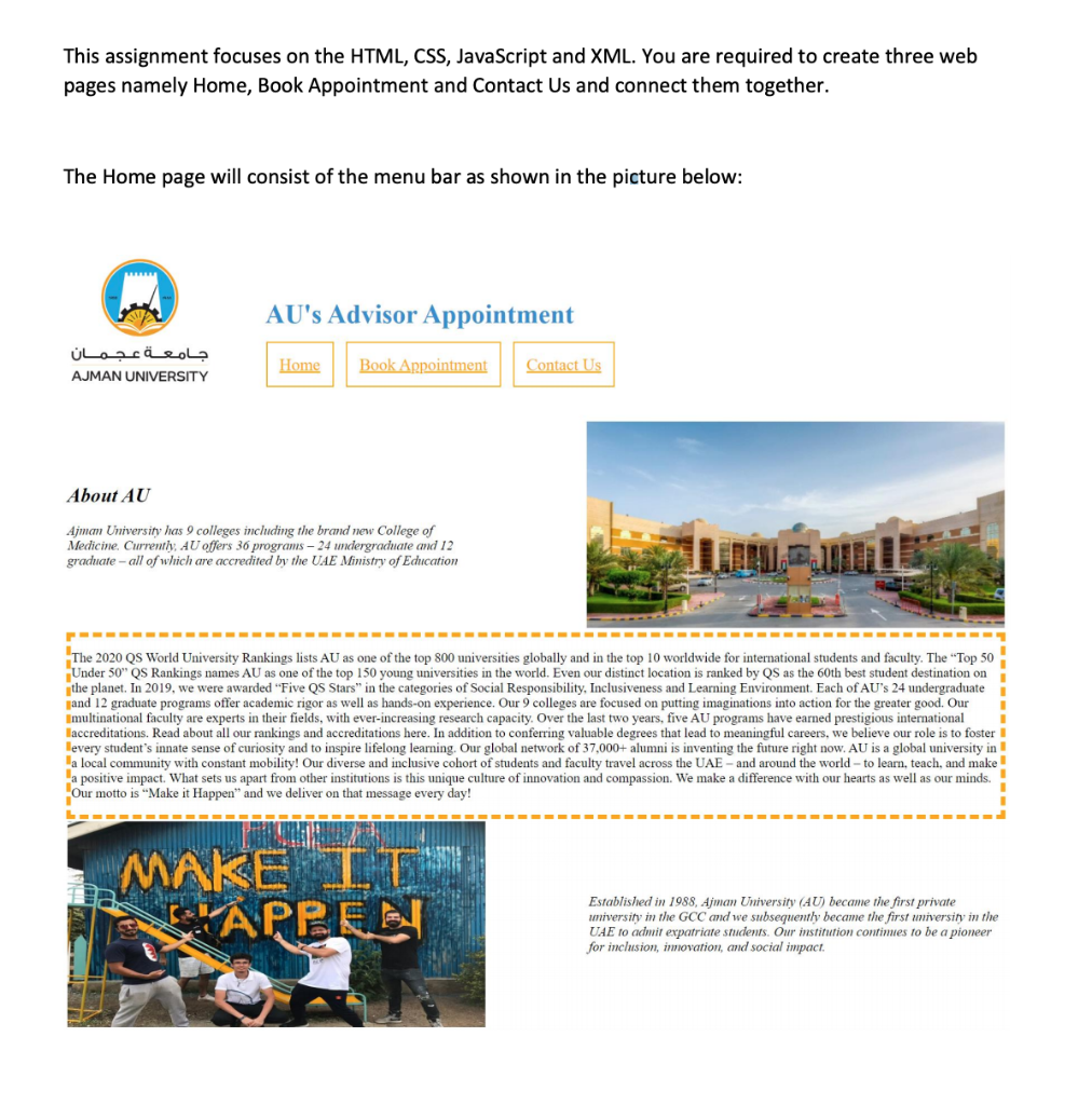 This assignment focuses on the HTML, CSS, JavaScript | Chegg.com
