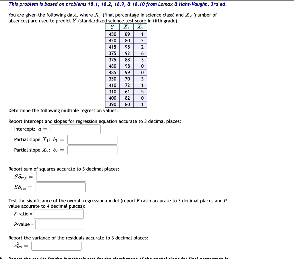Solved This problem is based on problems 18.1,18.2,18.9, \& | Chegg.com