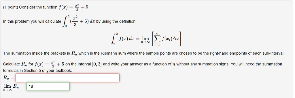 Consider the function f(x)=x23+5. In this problem you | Chegg.com