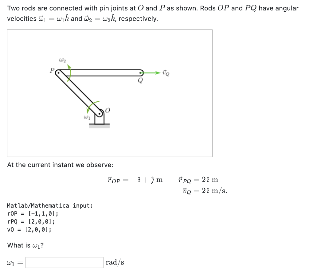 Solved Two rods are connected with pin joints at and as | Chegg.com