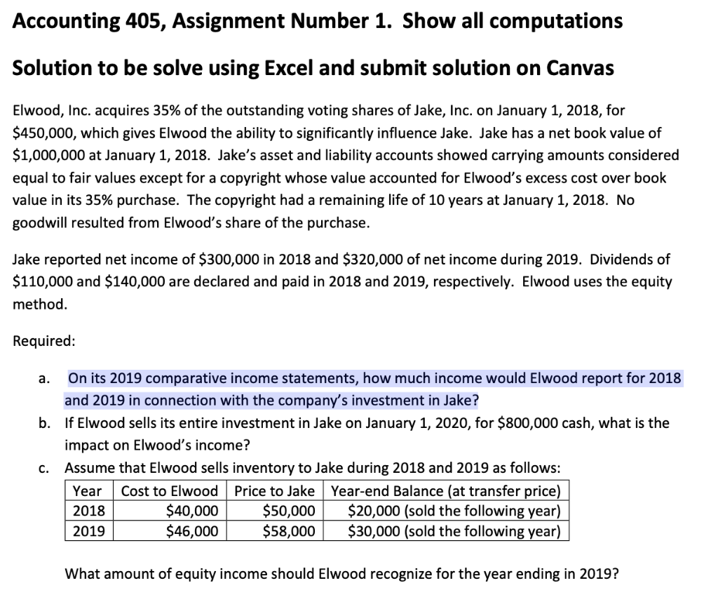 solved assignment of 405