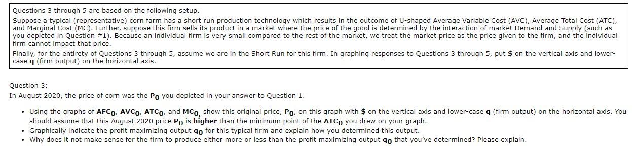 Solved Questions 3 through 5 are based on the following | Chegg.com