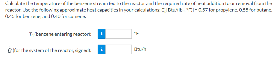 Solved Cumene (C6H5C3H7) is produced by reacting benzene | Chegg.com