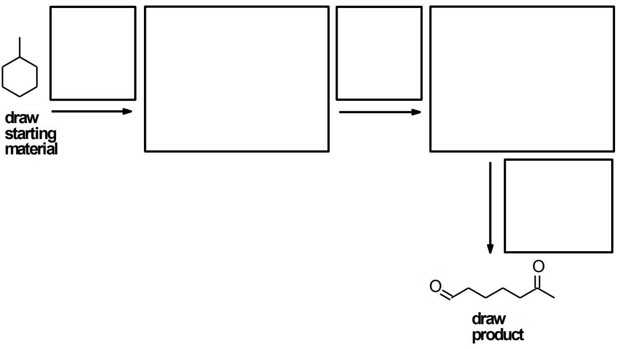 Solved draw starting material draw product