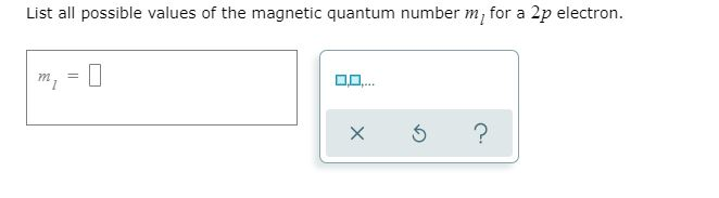 solved-list-all-possible-values-of-the-magnetic-quantum-number-m-for-a