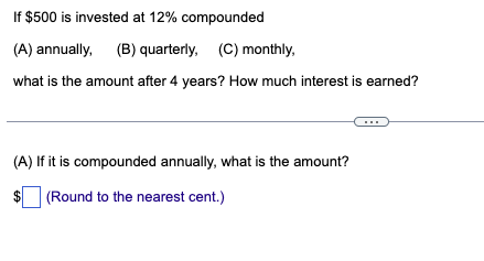 Solved amount for each annually, quarterly, and monthly and | Chegg.com