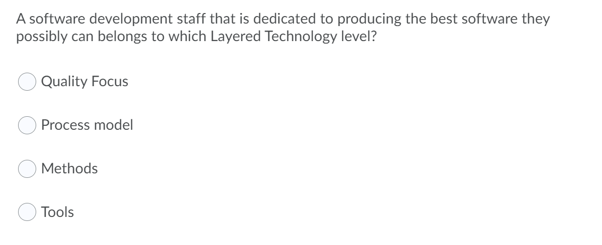 Solved A software development staff that is dedicated to | Chegg.com