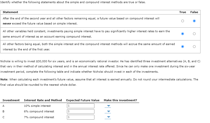 Solved A Make this investment? Yes or No? B Make this