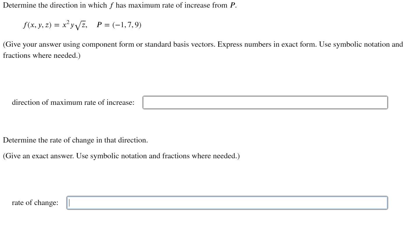 solved-determine-the-direction-in-which-f-has-maximum-rate-chegg