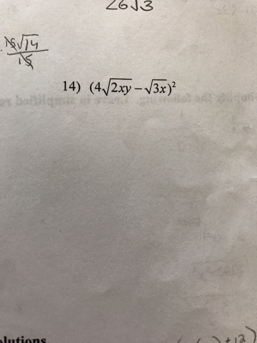 x square root of 3x 2 4