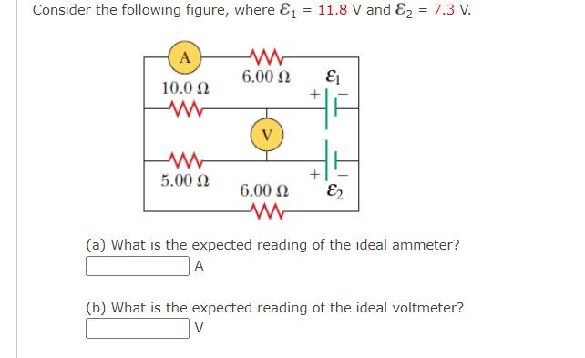 Solved Consider The Following Figure, Where &1 = 11.8 V And | Chegg.com