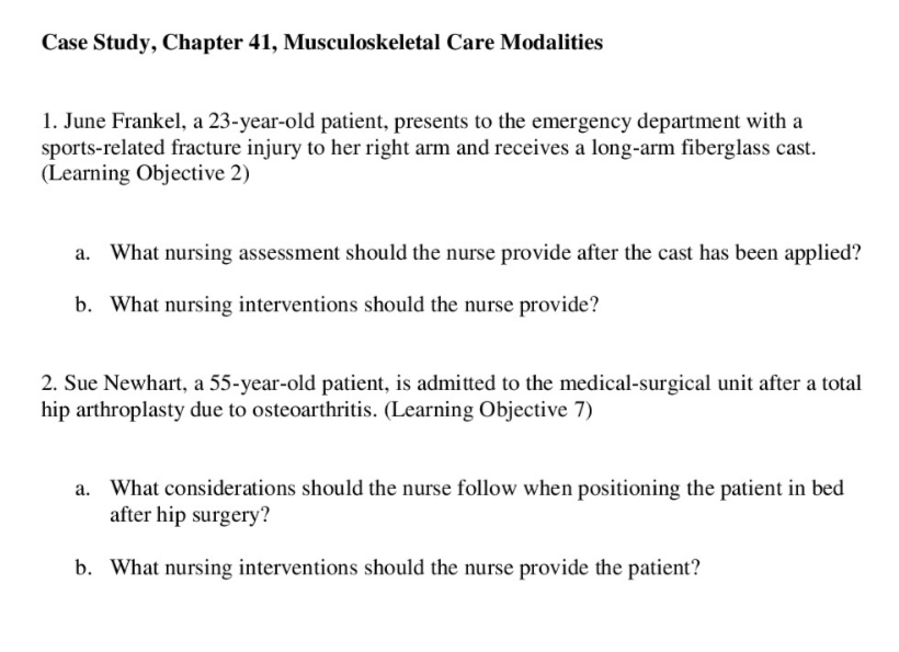 general objectives case study nursing