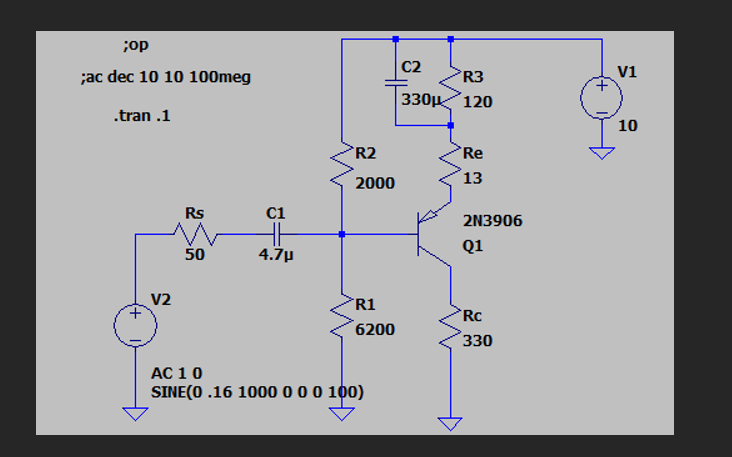 Solved Make an audio amplifier with gain 20 that will drive | Chegg.com
