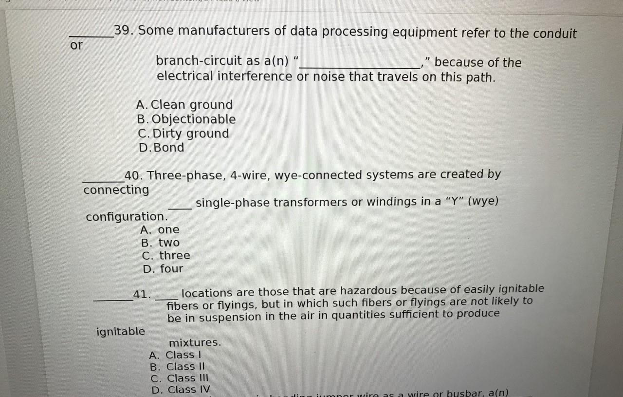 Solved 39. Some manufacturers of data processing equipment | Chegg.com