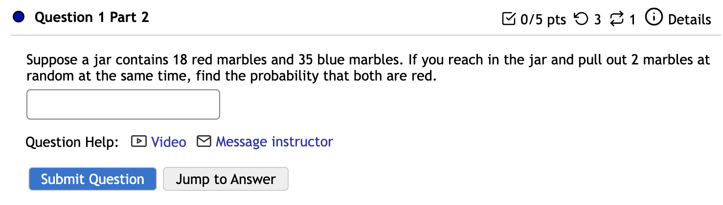 Solved Question 1 0/5 pts 5 3 1 0 Details Let S be the | Chegg.com