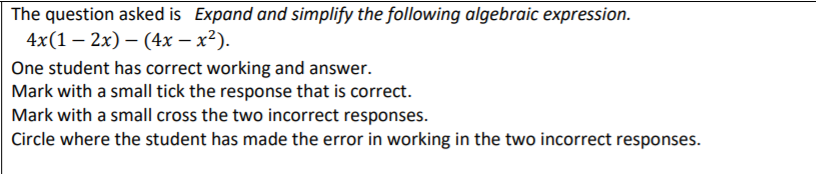 Solved The question asked is Expand and simplify the | Chegg.com