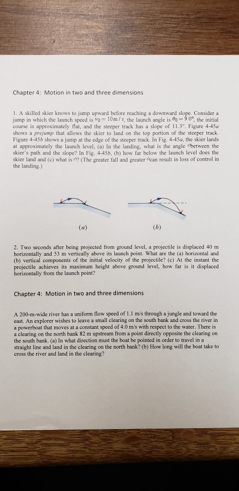 Solved Chapter 4: Motion in two and three dimensions 1. A | Chegg.com