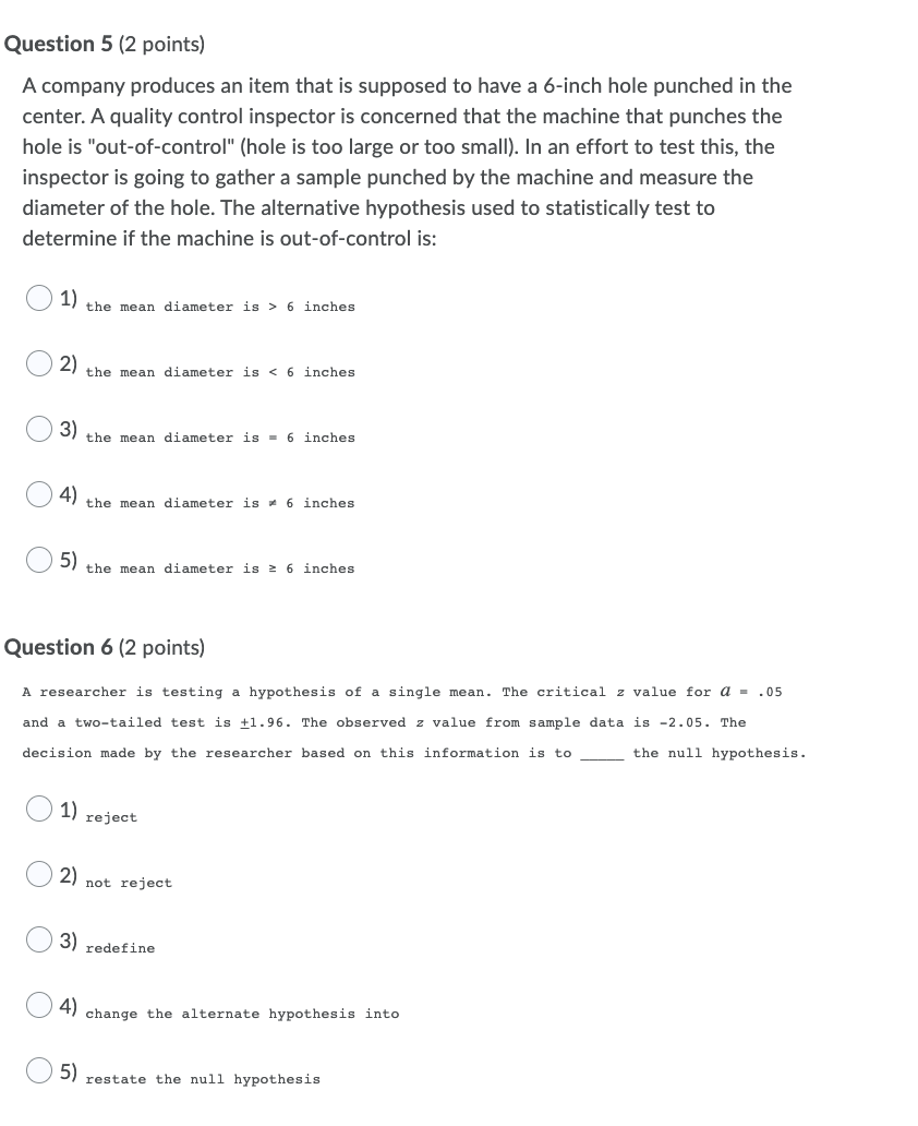 Solved Question 1 (2 points) Saved Consider the following | Chegg.com