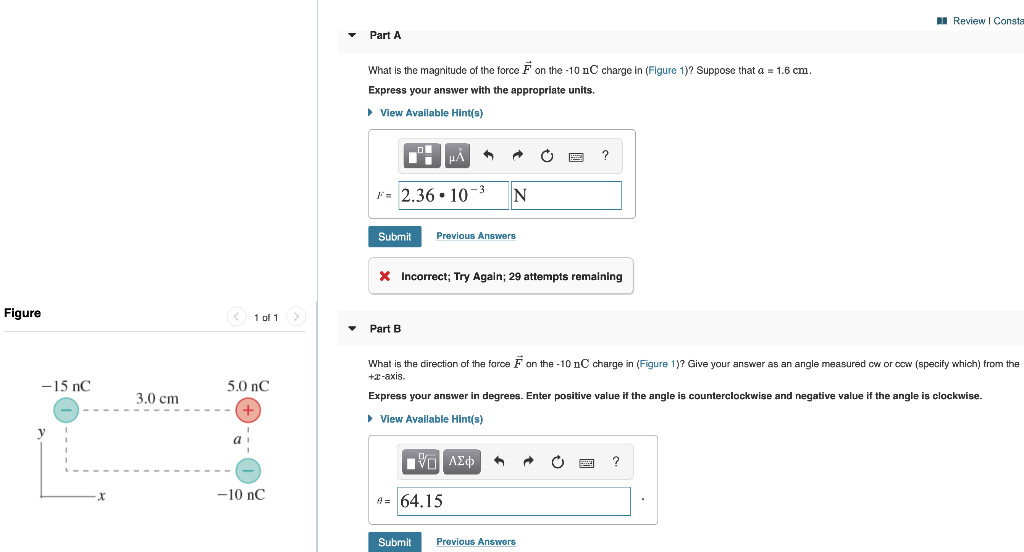 Solved Review Consta Part A What Is The Magnitude Of The | Chegg.com ...