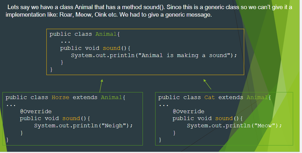 Solved Animal Sound System Create an animal sound system 