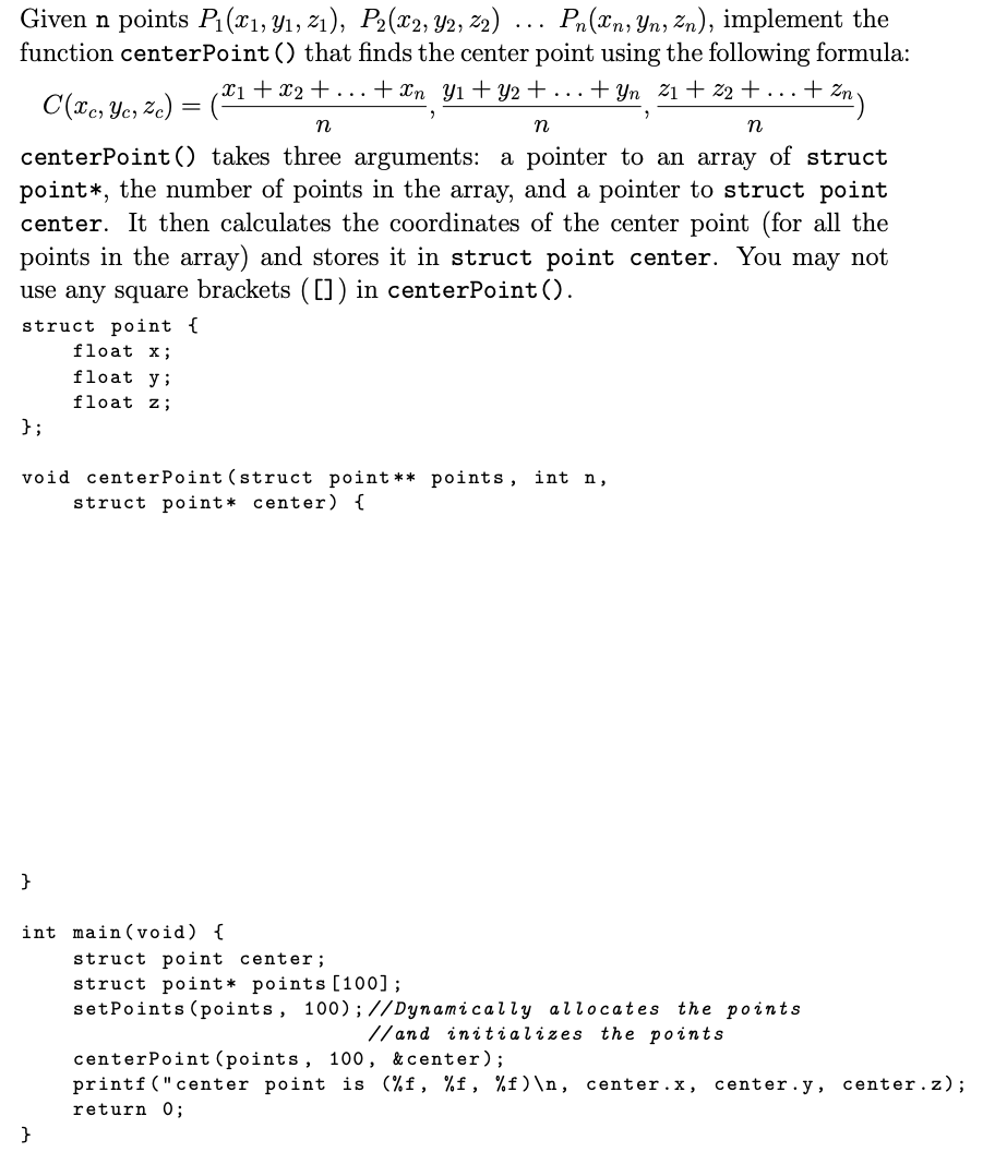 Solved I need help with a C programming question. I need to | Chegg.com
