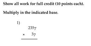Solved Show all work for full credit (10 points each). | Chegg.com