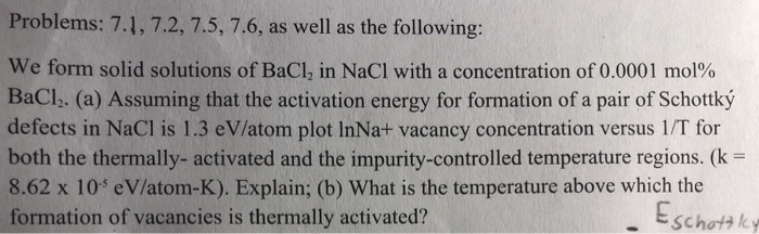 Solved Please actually answer part a by plotting on an | Chegg.com