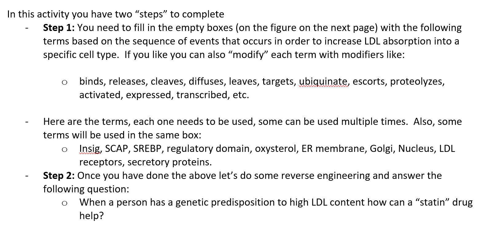 Solved In this activity you have two “steps” to complete | Chegg.com
