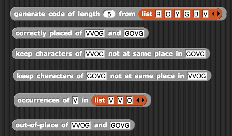 Use helper blocks together into game loop and to | Chegg.com
