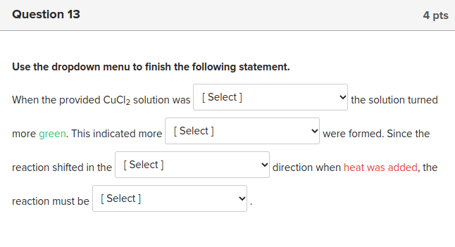 Solved the first drop down box options are cooled or heated | Chegg.com
