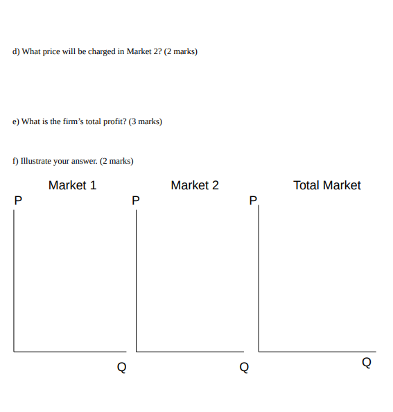 Solved Question 3 (15 total marks) The Price Discriminating | Chegg.com