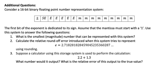 Solved Additional Questions: Consider a 16-bit binary | Chegg.com