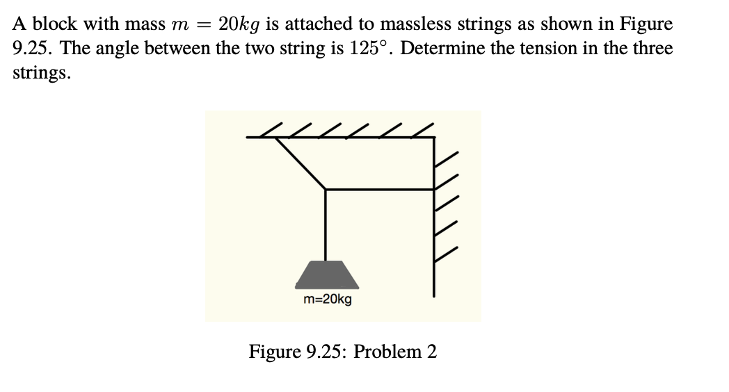 Solved A Block With Mass M 20kg Is Attached To Massless Chegg