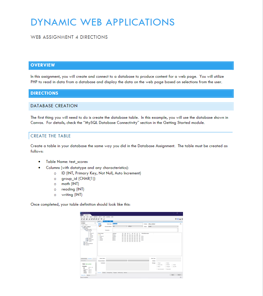 Solved I need assistance with putting together the php code. | Chegg.com