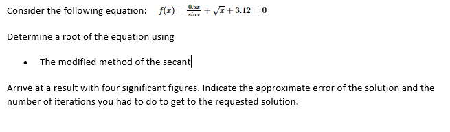 Solved Consider The Following Equation: F(T) = + V1 +3.12 = | Chegg.com