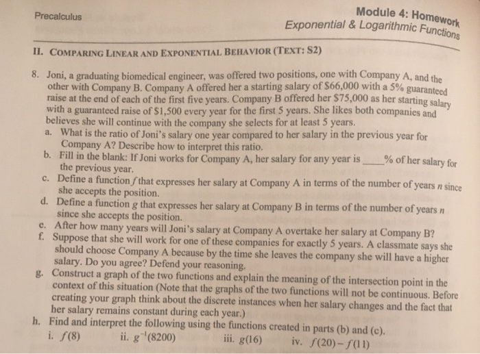 Solved Module 4 Homework Exponential Logarithmic Chegg Solved Module 4 Homework Exponential Logarithmic Chegg