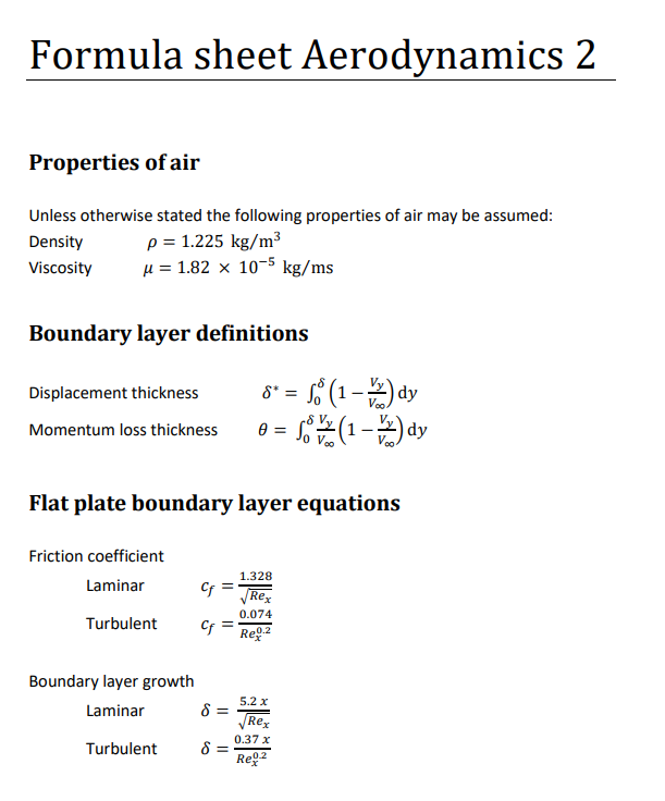 Air Properties Definitions