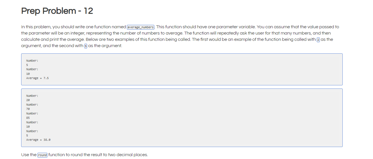 Solved In this problem, you should write one function named | Chegg.com