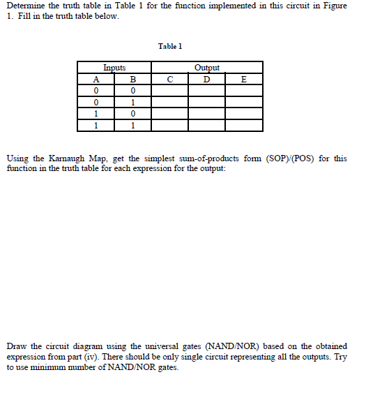 Solved The circuit in Figure 1 is a simple logical problem | Chegg.com