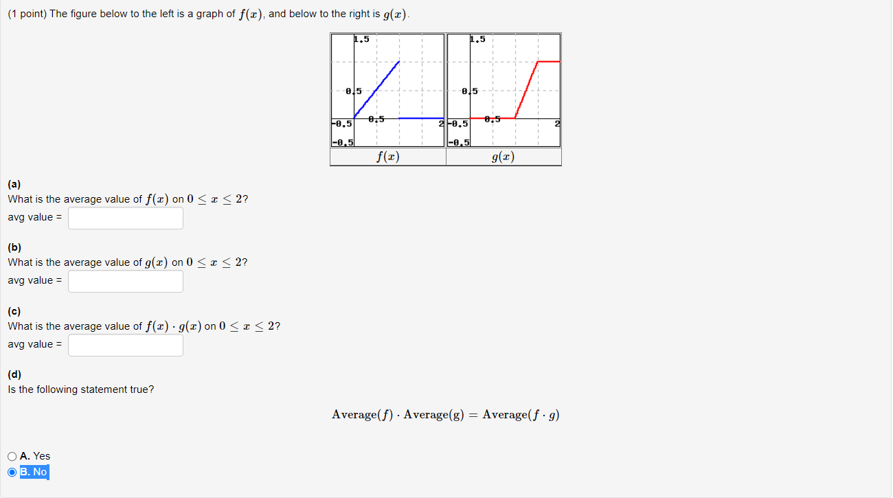 Solved (1 point) The figure below to the left is a graph of | Chegg.com