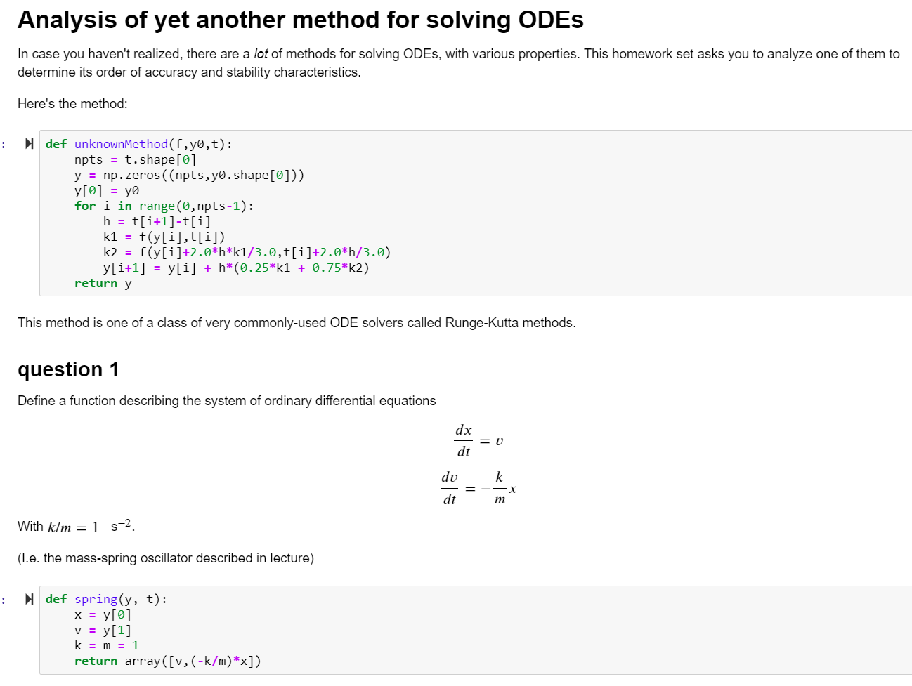 [Python in Jupyter] First two question are finished. | Chegg.com