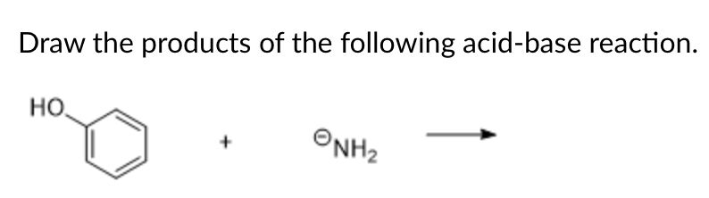 Solved Draw the products of the following acid-base | Chegg.com