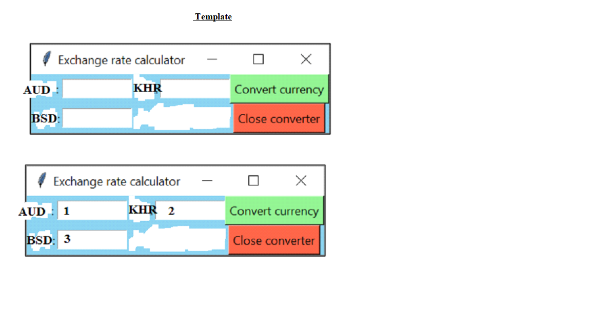 Solved Use Python program and Use Template below to create | Chegg.com